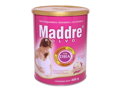 Maddre DHA Sabor Vainilla Lata 400gr1