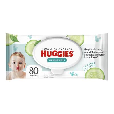 Huggies Toallitas Húmedas One & Done Bolsa 80und1