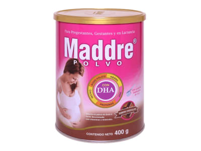 Maddre DHA Sabor Chocolate Lata 400gr1