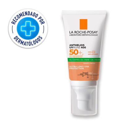 Protector Solar La Roche Posay Anthelios UVMune 400 Oil Control Toque Seco con Color FPS 50+1