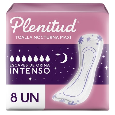 Plenitud Femme Toalla Higiénica Nocturna Maxi Bolsa 8und1