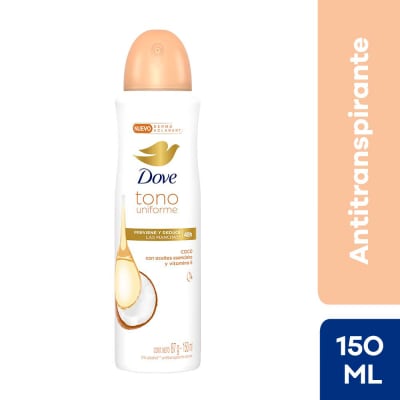 Dove Antitranspirante Tono Uniforme Coco Spray 150ml