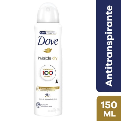 Dove Antitranspirante Invisible Dry con Crema Humectante Spray 150ml