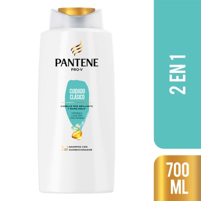 Pantene Shampoo 2en1 Cuidado Clásico Frasco 700ml