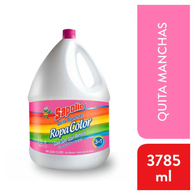 Sapolio Quitamanchas Ropa Color Galón 3785ml