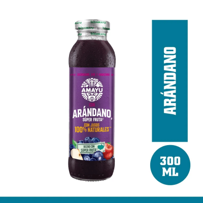Bio Bebida de Arándano, Uva y Manzana Botella 300ml1