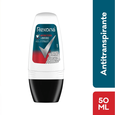 Rexona Antitranspirante Antibacterial Invisible Roll-on 50ml1