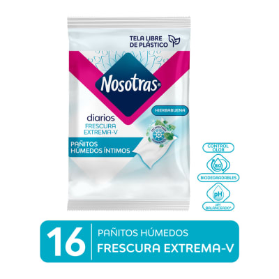 Pañitos Húmedos Nosotras Frescura Extrema