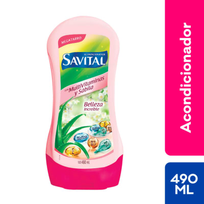 Savital Acondicionador MultiVitaminas y Sábila Frasco 490ml