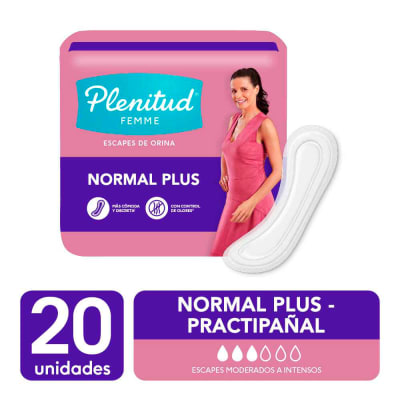 Plenitud Femme Practipañal Normal Plus Bolsa 20und1