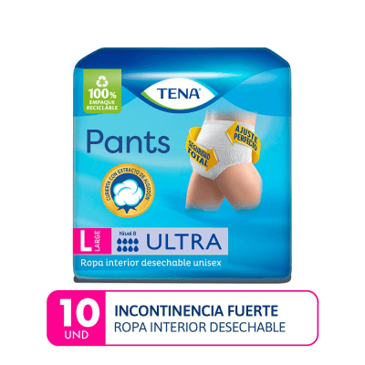 Tena Pants Ultra Protect Talla L Bolsa 10und1