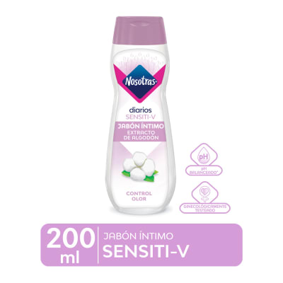 Nosotras Jabón Íntimo Sensiti-V Frasco 200ml1