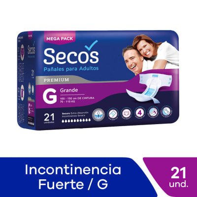 Secos Pañal Premium Talla G Bolsa 21und1