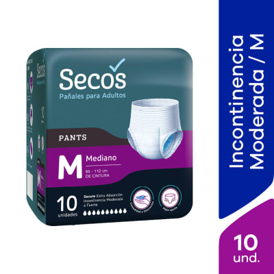 Secos Pañal Pants Talla M Bolsa 10und1