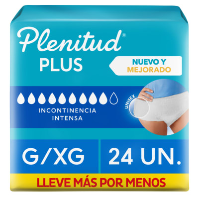 Plenitud Protect Plus Ropa Interior Desechable Talla G/XG Bolsa 24und