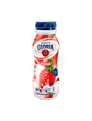 Gloria Yogurt Sabor Fresa Botella 180gr