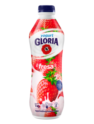 Gloria Yogurt Sabor Fresa Botella 946gr