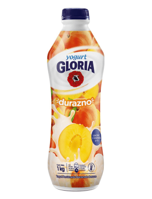 Gloria Yogurt Sabor Durazno Botella 946gr1