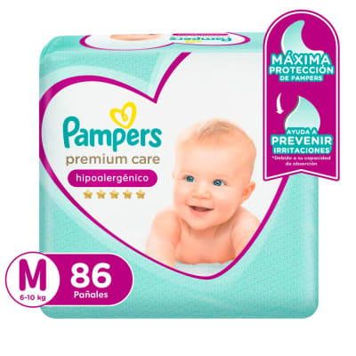 Pampers Pañal Premium Care Talla M Bolsa 86und