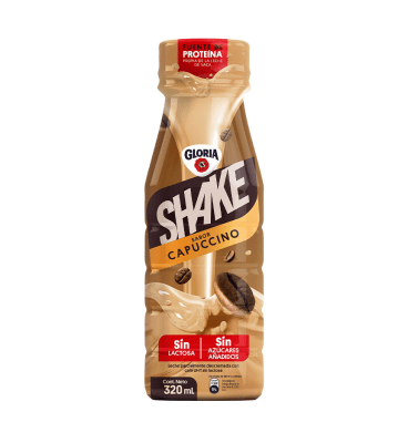 Gloria Shake Sabor Capuccino Botella 320ml