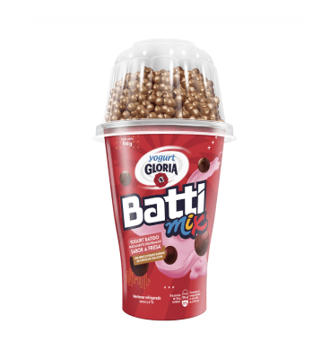 Gloria Battimix Yogurt Sabor a Fresa Vaso 146gr