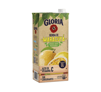 Gloria Bebida de Maracuyá Caja 1lt