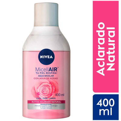 Nivea Agua Micelar Bifásica Agua de Rosas Botella 400ml