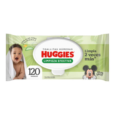 Huggies Toallitas Húmedas Limpieza Efectiva Bolsa 120und