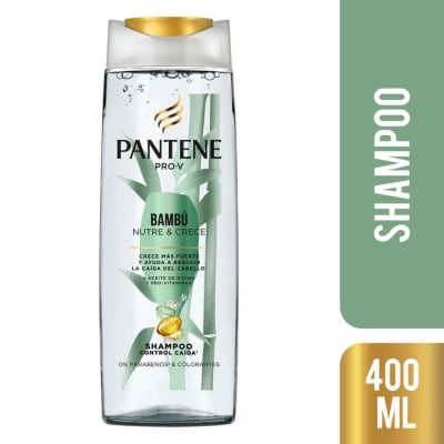 Pantene Shampoo Bambú Nutre & Crece Frasco 400ml