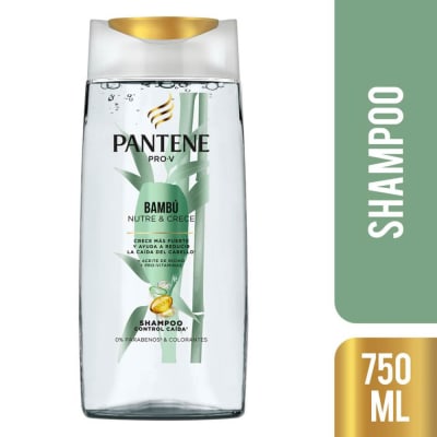 Pantene Shampoo Bambú Nutre & Crece Frasco 750ml
