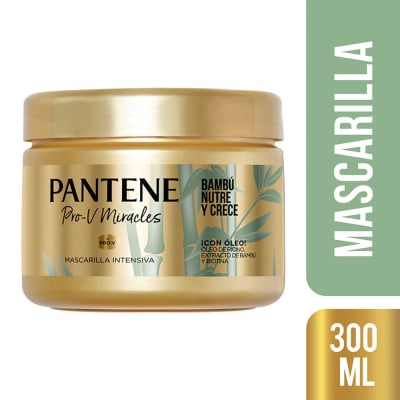 Pantene Mascarilla Capilar Intensiva Bambú Nutre & Crece Pote 300ml