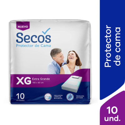 Secos Protector De Cama Talla XG Bolsa 10und