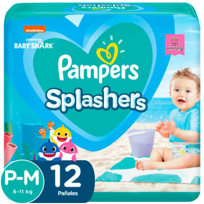 Pampers Pañal Splashers Talla P-M Bolsa 12und1