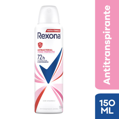 Rexona Antitranspirante Antibacterial + Tono Perfecto Spray 150ml1