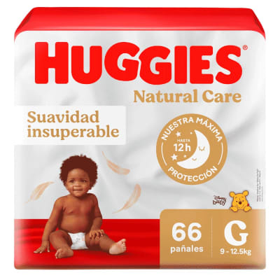 Huggies Pañal Natural Care Talla G Bolsa 66und