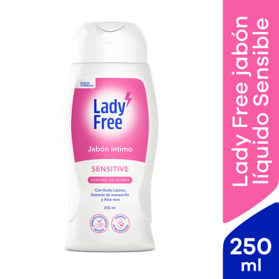 Lady Free Jabón Íntimo Sensitive Frasco 250ml