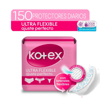 Kotex Protectores Diarios Ultra Flexible Caja 150und