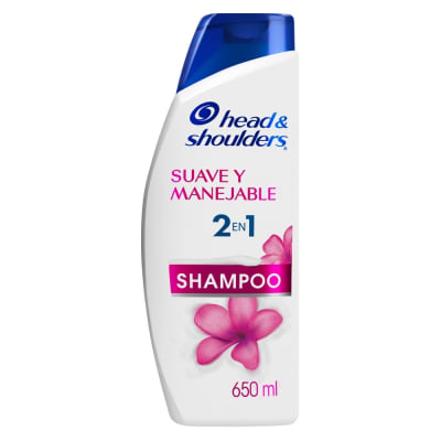 Head & Shoulders Shampoo 2en1 Suave y Manejable Frasco 650ml