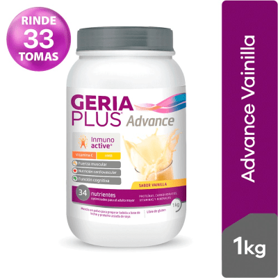 Geriaplus Advance Polvo Sabor Vainilla Frasco 1kg1