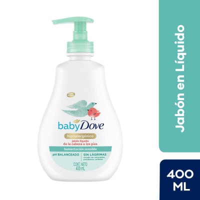 Dove Jabón Líquido Baby Humectación Sensible Frasco 400ml