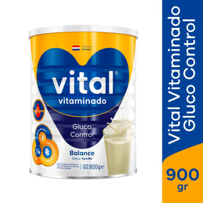 Vital Vitaminado Gluco Control Balance Sabor Vainilla Lata 900gr
