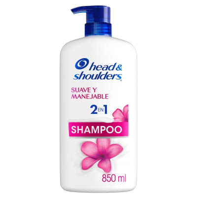 Head & Shoulders Shampoo 2en1 Suave Y Manejable Frasco 850ml