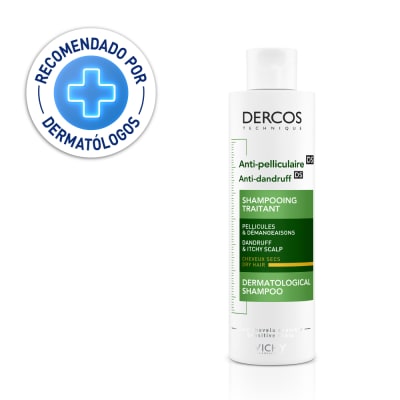 Shampoo Anticaspa Dercos DS para Cabello Seco 200ml