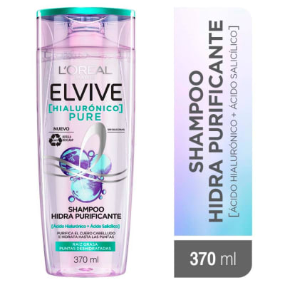 Elvive Shampoo Hidra Purificante Frasco 370ml