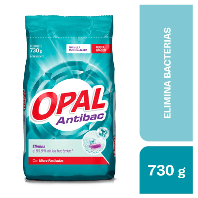 Opal Detergente Polvo Antibacterial Bolsa 730gr
