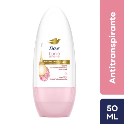 Dove Antitranspirante Tono Uniforme Rosas Roll-On 50ml
