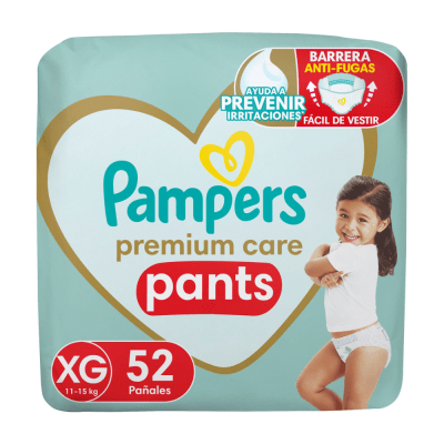 Pampers Pañal Pants Premium Care Talla XG Bolsa 52und1