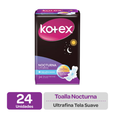 Kotex Toalla Higiénica Nocturna Ultrafina Bolsa 30und