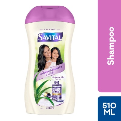 Savital Shampoo Complejo Hialurónico y Sábila Frasco 510ml1