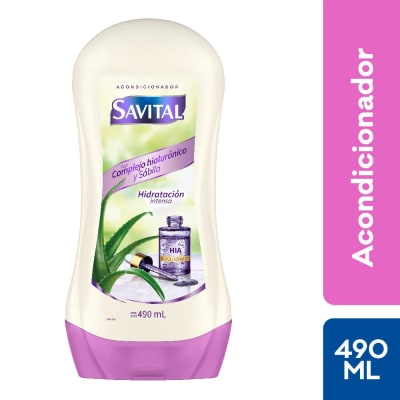 Savital Acondicionador Complejo Hialurónico y Sábila Frasco 490ml1
